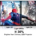 Latest Upgrade  Mini Projector for Outdoor Movies, Full HD 1080P 170" Display Supported, PS4,TV Stick, Smartphone, USB, SD Card Supported