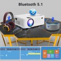 DR.J Professional 5G WiFi 300" DISPLAY  Projector Full HD, 4K Native 1080P  Projector, 120" Projector Screen Included