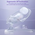 DR.J Professional Baby Swings for Infants, Electric Touch Screen Swing with Remote Control, Built-in Bluetooth 5 Speed 10 Lullabies 3 Timer Settings